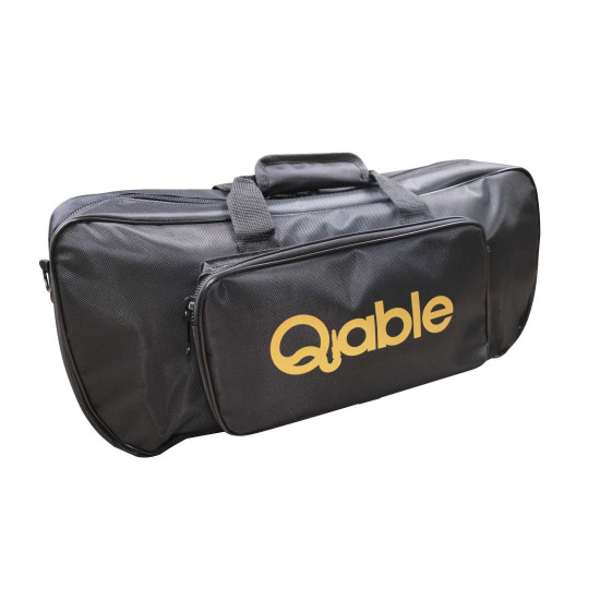 Qable Board Lite Guitar Effect Pedal Board Aluminum Alloy 20 × 8 Inch with Carrying Bag