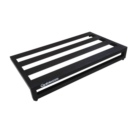 Qable Board Mega Guitar Effect Pedal Board Aluminum Alloy 22 × 11.5 Inch with Carrying Bag