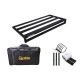 Qable Board Titan Guitar Effect Pedal Board Aluminum Alloy 28 × 14 Inch with Carrying Bag