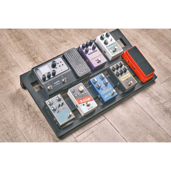 Qable Board Core Guitar Effect Pedal Board Aluminum Alloy 20 × 11.5 Inch with Carrying Bag