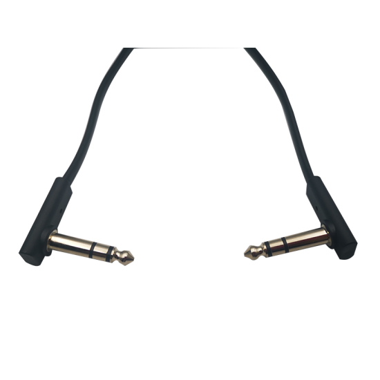 Flat Patch Cable 30 cm / 12 inches TRS Stereo